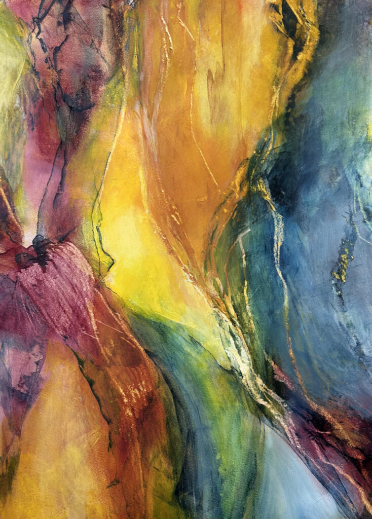 Colours 2, 50 x 70 cm, Ægtempera på papir, 2026, 5300,-